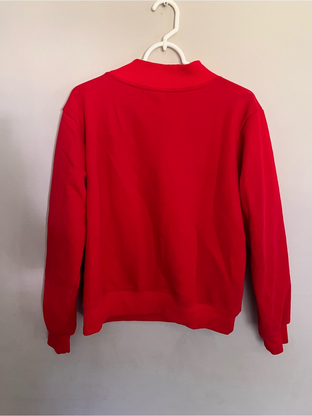 Parke Varsity Mock neck In Crimson Sweatshirt Size S/M - Picture 5 of 5